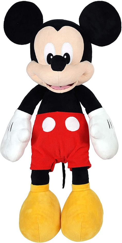 Amazon.com: Disney Junior Mickey Mouse Jumbo 25-Inch Plush Mickey Mouse: Toys & Games Disney Junior Mickey Mouse, Mickey Mouse Toys, Disney Mickey Mouse Clubhouse, Baby Mickey Mouse, Children's Day Gift, Pet Mice, Princess Cartoon, Baby Mickey, Mickey Mouse Clubhouse