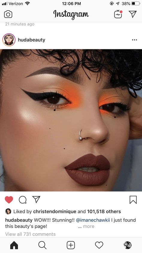 Baddies Summer Outfits, Wing Liner For Hooded Eyes, Dip Nails Pink, Nails Powder Dip, Graphic Liner Black, Liner For Hooded Eyes, Makeup Graphic Liner, Orange Eyeshadow Looks, Eyeliner Wing