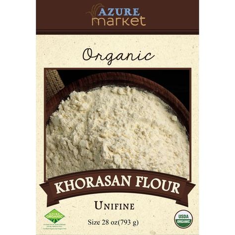 Azure Market Organics Khorasan Flour (Unifine), Organic Scd Snacks, Baking Swaps, Azure Standard, Einkorn Flour, Flour Alternatives, Ancient Grains, Natural Healing Remedies, Bacon Egg, Genetically Modified