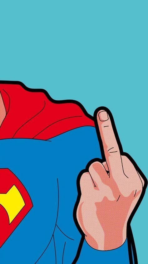 Superman Background, Finger Cartoon, Giving The Finger, Superman Wallpaper, Superman Art, Supreme Wallpaper, Batman Wallpaper, Super Man, Pop Art Comic