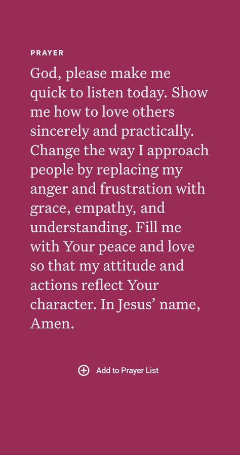 Prayers For Anger And Frustration, Prayers For Anger, Prayer List, Jesus Is Life, Love Others, Bible Quotes Prayer, Names Of Jesus, Anger, Peace And Love