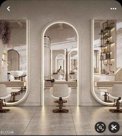 Hair Dresser Design Ideas, Unique Salon Ideas, Salon Counter Design, Salon Front Desk Ideas, Beauty Salon Design Ideas, Makeup Studio Interior Design, Hairsalon Inspiration, Hair Salon Design Ideas, Luxury Beauty Salon Design