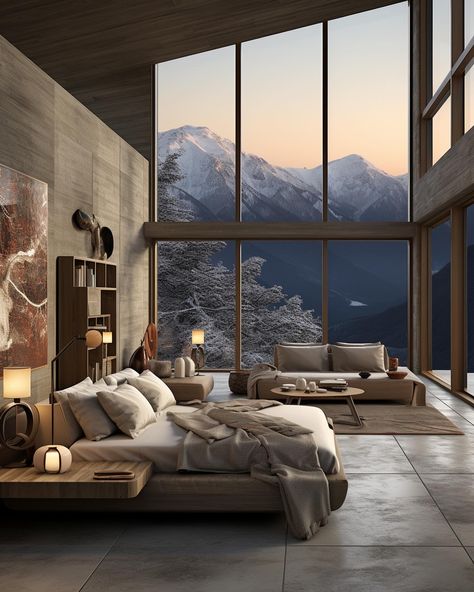 Mountain Interior Design, Mountain Home Interiors, Mountain Dream Homes, Mountain Interiors, Chic Interior Design, Gorgeous Houses, Commercial Interior Design, Mountain Home, Contemporary Living Room