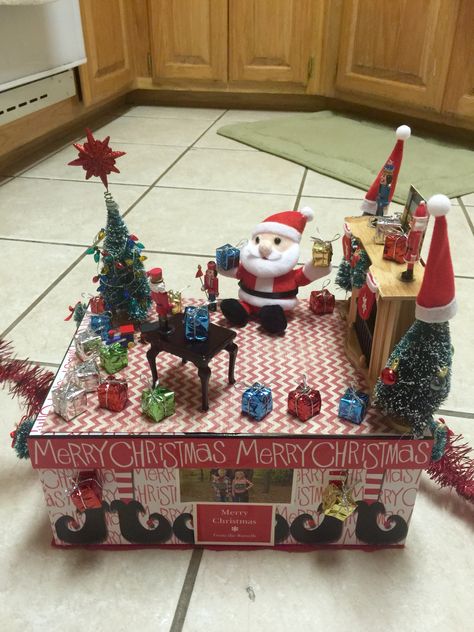 Shoe Box Float Ideas Kids, Shoebox Float Ideas Kids, Shoe Box Float, Thanksgiving Parade Floats, Kids Parade Floats, Shoebox Float, Shoe Box Diorama, Shoe Box Diy, Christmas Shoebox