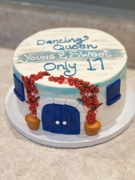 Outerbanks Birthday Cake, Mamma Mia Cake 20 Years, Abba 17th Birthday Cake, Mama Mia Cake Ideas, Mamma Mia Cake 17, Mamma Mia Cake Ideas, Mama Mia Birthday Cake, Mama Mia Cake, 17th Birthday Cake Ideas