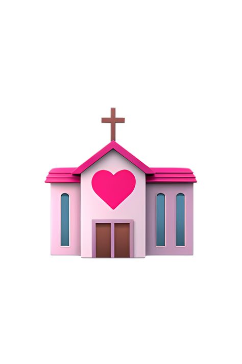 The emoji 💒 depicts a white wedding chapel or church with a red roof and a cross on top. The building has a small entrance with two windows on either side. The overall appearance is cute and charming, with a touch of elegance and tradition. Wedding Emoji, Apple Emojis, White Wedding Chapel, Ios Emoji, Icon Emoji, Small Entrance, Mall Design, The Emoji, Healthy Weight Gain