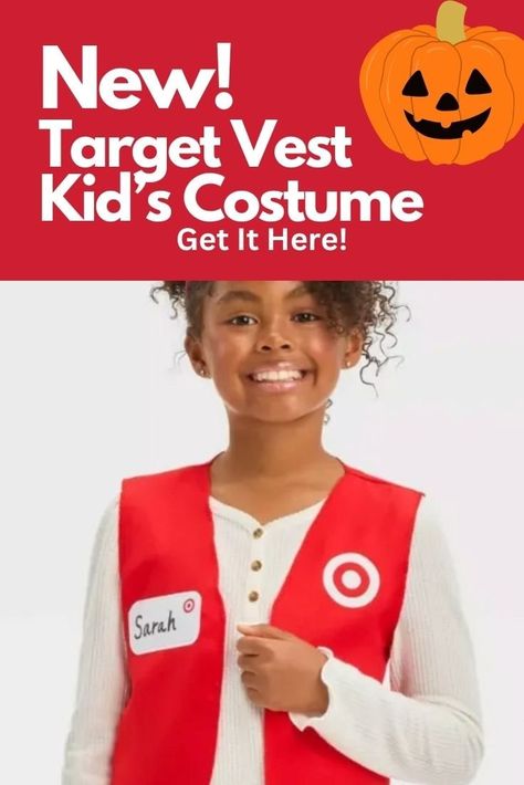 New! Target Vest Kid's Costume — SavingsMania Kids Costume Vest Pattern, Kids Crochet Fringe Vest, Target Employee, Disney Money, Target Deals, Christmas Savings, Sweepstakes Giveaways, Black Friday Christmas, Rewards Program