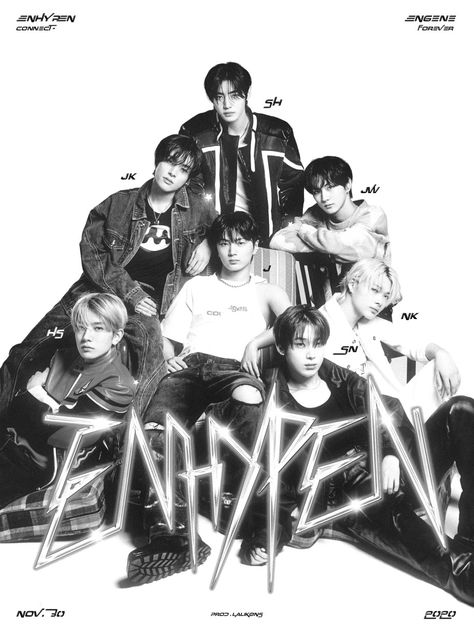 enhypen poster @/LALIKONs on twitter Enhypen Poster Room Decor, Enhypen Poster Prints, Enhypen Prints, Enhypen Printable, Enhypen Poster, 80s Icons, Posters Kpop, Pop Posters, Bedroom Deco