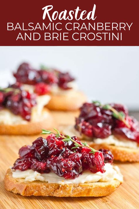 There’s nothing like the fearlessness of a teenager to get you out of your crostini rut. These Roasted Balsamic Cranberry Brie Appetizers are so hip and fun, they might even learn how to text. Crustini Appetizers Winter, Cranberry Brie Crostini, Cranberry Crostini, Brie Crostini, Brie Recipes Appetizers, Crostini Appetizer, Brie Cranberry, Cranberry Compote, Entertaining Appetizers