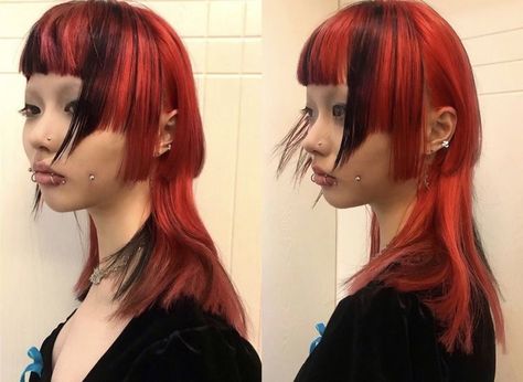 Fang Bangs, Hair 101, Alternative Makeup, Hair Brained, Profile On Instagram, Hair Haircut, Dye My Hair, Hair Reference, Hair Inspo Color