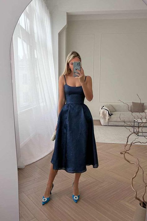 Blue Corsette Dress, Ceremony Dress Guest, Blue Summer Evening Corset Dress, Blue Jacquard Dress, Blue Lace Party Corset Dress, Chic Blue Strapless Corset Dress, Elegant Blue Mini Corset Dress, White Coat Ceremony, Informal Dress