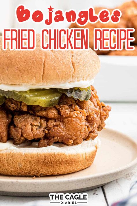 Bojangles Fried Chicken Recipe, Bojangles Chicken, Spicy Sandwich, Perfect Fried Chicken, Making Fried Chicken, Fried Chicken Recipe, Chicken Sandwich Recipes, Fried Chicken Sandwich, Southern Fried Chicken