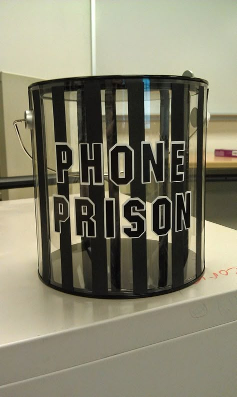 Confessions Of A Sunday School Teacher: The "Cell Jail" Phone Prison, High School Classroom, Hapkido, Middle School Classroom, English Classroom, High School English, Classroom Setup, Teacher Tools, Science Classroom