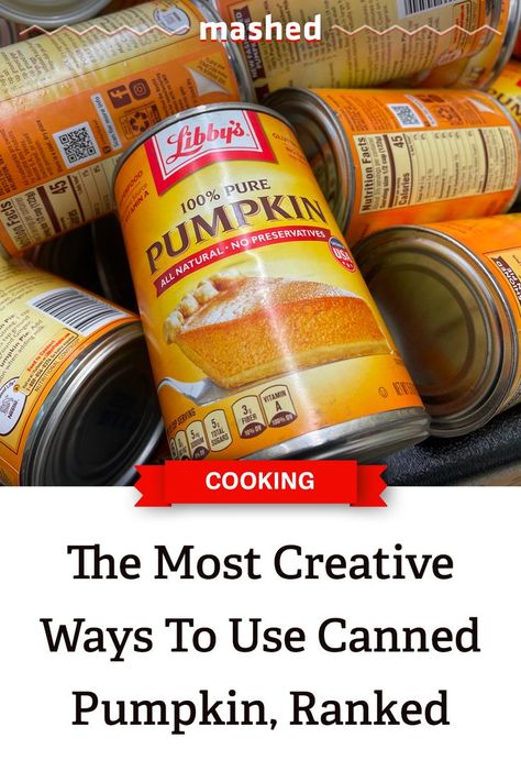 We've listed some of the best ways to make great use of a simple can of pumpkin, with each dish more creative and unique than the last. #Pumpkin #FallRecipes Recipes Using Canned Pumpkin Puree, How To Use Canned Pumpkin, What To Do With Canned Pumpkin, Uses For Canned Pumpkin, What To Make With Canned Pumpkin, Can Of Pumpkin Recipes, Can Pumpkin Recipes, Canned Pumpkin Recipes Easy, Recipes With Canned Pumpkin