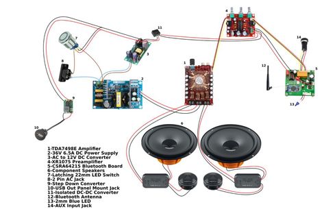 DIY Bluetooth Boombox Speaker | HOW TO: 13 Steps (with Pictures) Diy Bluetooth Speaker Kit, Bluetooth Speakers Diy, My Favorites List, Diy Boombox, Diy Bluetooth Speaker, Speaker Kits, Speaker Projects, Speaker Box Design, Tech Diy