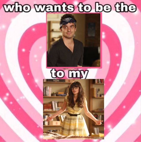 Nick Miller Funny, Nick And Jess, Jake Johnson, Jessica Day, Nick Miller, Sequin Dresses, Zooey Deschanel, Hey Girl, Hopeless Romantic