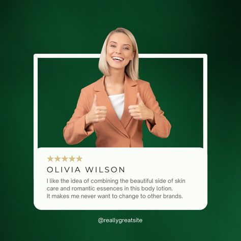 Green And White Simple Photocentric Customer Review Card Instagram Post - Templates by Canva Customer Review Post, Review Post, Customer Review, Instagram Post Template, Single Image, Post Design, Text Effects, Post Templates, Green And White