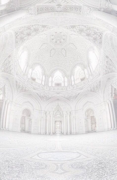 Afrique Art, Islamic Wallpaper, Aesthetic Colors, 판타지 아트, Islamic Architecture, Shades Of White, White Wallpaper, White Aesthetic, All White