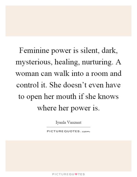 Dark Feminine Quotation, Iyanla Vanzant Quotes, Empress Energy, Mysterious Quotes, Control Quotes, Iyanla Vanzant, Dark Mysterious, Feminine Power, She Knows