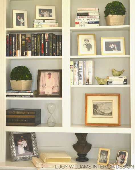 LUCY WILLIAMS INTERIOR DESIGN BLOG: BEFORE AND AFTER: LIVING ROOM BOOKCASE Bookcase Ideas, Styling Bookshelves, Lots Of Books, Decorating Bookshelves, Bookshelves In Living Room, Lucy Williams, Dressing Ideas, Bookcase Styling, Bookcase Decor