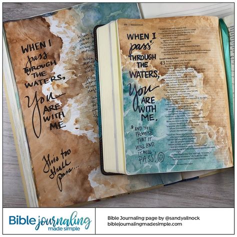 Gooooood Morning, Steps Tattoo, Pretty Bible, Bible Painting, Isaiah Bible, Bible Artwork, Bible Journaling For Beginners, Sandy Allnock, Faith Journaling