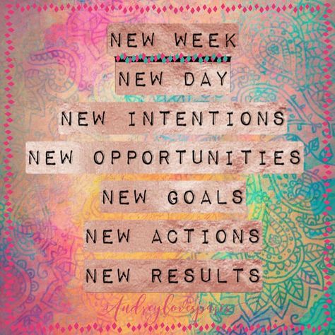 New Week Inspirations Weekly Motivational Quotes, New Week Quotes, New Day Quotes, Monday Morning Quotes, Monday Motivation Quotes, Bear Quote, Weekday Quotes, Motivation Positive, New Goals