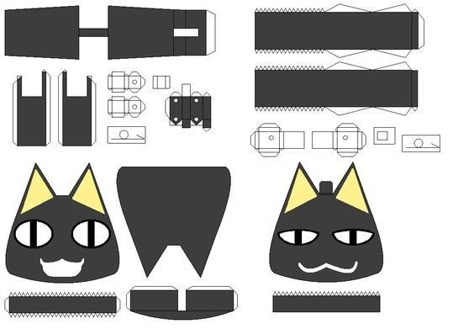 Toro Inoue Papercraft, Kuro Toro, Doll Template, Toro Inoue, Paper Toys Template, Origami Paper Art, Paper Doll Template, Papercraft Templates, Crafts Paper