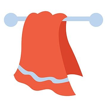 Towel Illustration, Hanging Illustration, Kitchen Vector, Vector Kitchen, Orange Towels, Background Clipart, Digital Business Card, Borders For Paper, Free Vector Graphics