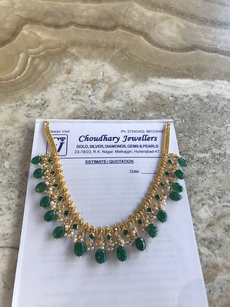 Pachalu Jewellery, Light Weight Gold Jewellery Necklaces, Gold Bracelets For Women Indian Daily Wear, Simple Indian Gold Necklace, Light Weight Jewellery Designs, Simple Gold Necklace Designs In 10 Grams, 30 Grams Gold Necklace Designs, Beads Necklace Indian Gold, 10 Grams Gold Chain Design