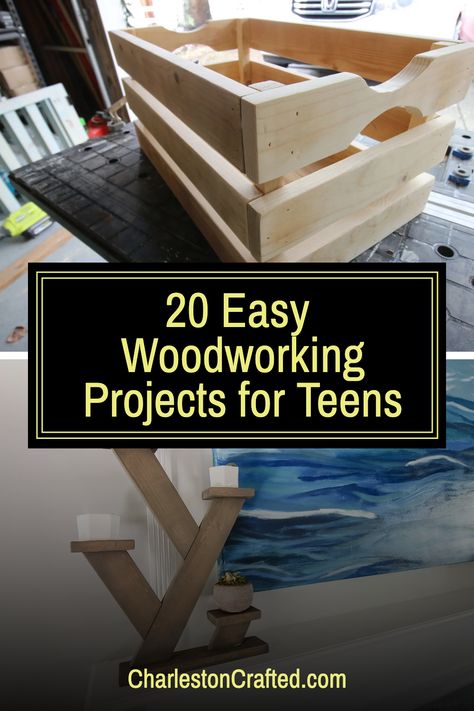 Ready to tackle some DIY projects? These woodworking ideas for teens are the perfect way to get started! With step-by-step instructions and plenty of inspiration, you'll be amazed at what you can create. #TeenCrafts #DIYWoodworking Woodworking Projects For Teens, Jigsaw Projects Woodworking, High School Woodshop Projects Ideas, Simple Woodworking Projects For Kids, Easy Things To Make Out Of Wood, Woodworking That Sells, Shop Class Projects Ideas, Wood Projects For Bedroom, Simple Wood Projects For Kids