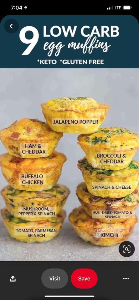 #keto #ketorecipes #lowcarb Breakfast Egg Muffins, Egg Muffins Breakfast, Medicine Tips, Makanan Diet, Egg Muffins, Healthy Low Carb Recipes, Healthy Muffins, Make Ahead Breakfast, Low Carb Breakfast