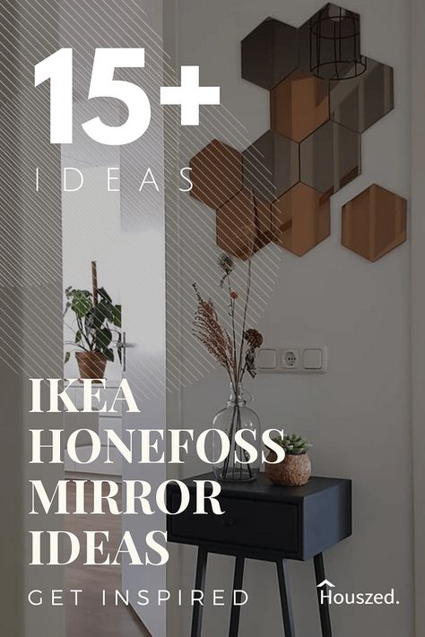 Get inspired with these IKEA HONEFOSS IDEAS. Our images will inspire you, taking your creative ideas to the next level....Trust Houszed... #ikeahonefossmirrorideas #ikeahonefossmirrorhack #ikeahonefossmirrorlivingrooms #ikeahonefossmirrorinspiration #ikeahonefossmirrorkitchen #ikeahonefoss #honefossikea #ikeahonefossmirror #ikeahonefossmirrordesigns #honefossikeawallmirrorus #ikeahonefossmirrorinstores Ikea Hexagon Mirror Wall Decor Ideas, Ikea Hexagon Mirror Ideas, Ikea Mirrors Ideas, Ikea Mirror Ideas, Honefoss Mirror Ideas, Mirror Design Wall Living Room, Mirrored Wall Ideas, Ikea Honefoss, Ikea Mirror Wall