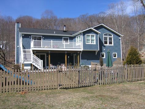 Raised Ranch Addition / Renovation - Fusion - Exterior - New York - by Michael Piccirillo Architecture PLLC | Houzz Raised Ranch Addition Ideas, Raised Ranch Addition, Ranch Addition Ideas, Raised Ranch Kitchen, Ranch Pictures, Ranch Addition, Shaker House, Raised Ranch Remodel, Cottage Craftsman