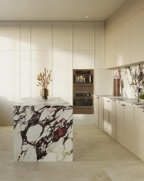 Calacatta Viola - kaolin Calcutta Viola Marble Kitchen, Calacatta Viola Kitchen, Viola Marble Kitchen, Viola Kitchen, Calacatta Kitchen, Texture Bathroom, Greg Natale, Calacatta Viola, Luxury Marble