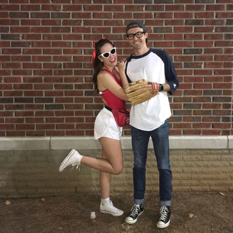 Wendy Peppercorn And Squints Costume, I Think You Should Leave Costume, Sandlot Couple Costume, Squints And Wendy Peffercorn Costume, Sandlot Halloween Costumes, Squints And Wendy Costume, Squints Costume, Wendy Peffercorn Costume, Squints And Wendy Peffercorn