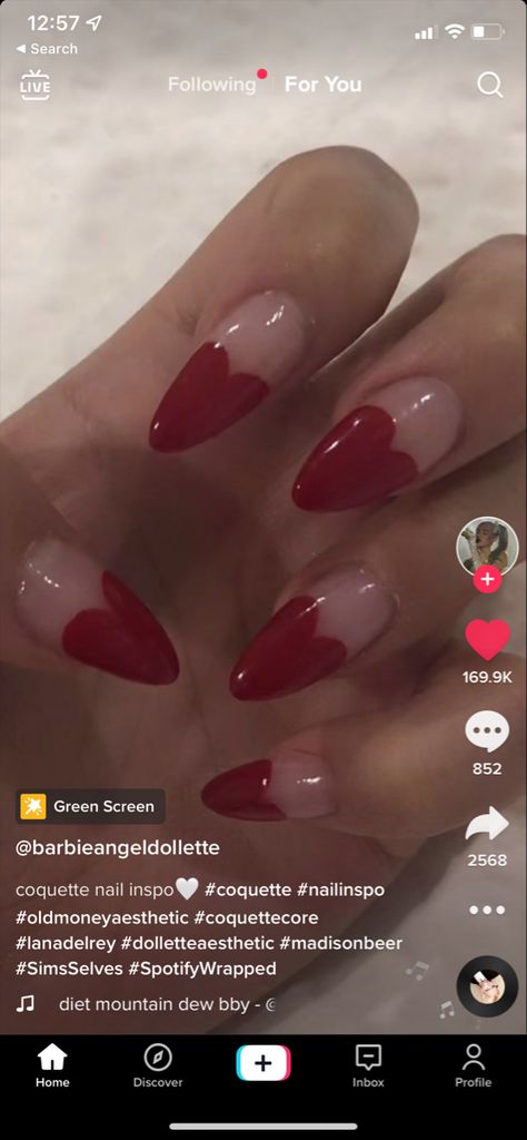 Red Coquette Nails, Americana Nails, Red Coquette, Coquette Nails, Red Nails, Stylish Nails, Lana Del Rey, Nails Inspiration, My Images