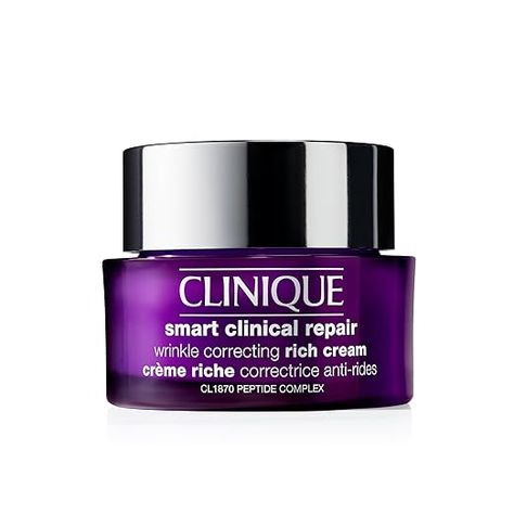 Clinique Smart Clinical Repair Wrinkle Correcting Rich Face Cream Clinique Smart Clinical, Homemade Wrinkle Cream, Clinique Smart, Neck Cream, Wrinkle Cream, Skin Benefits, Moisturizer For Dry Skin, Anti Aging Cream, Skin Tightening