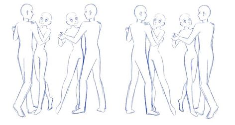 Dancing Poses by yesi-chan on DeviantArt Dancing Poses Drawing Couple, Dancing Couple Drawing, Dancing Drawing Reference, Couple Dancing Drawing, Dancing Pose Reference, Dancing Poses Drawing, Dancing Reference, Dancing Sketch, Dancing Poses