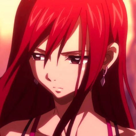 Ezra Scarlet Pfp, Ezra Scarlet Icon, Ezra Fairy Tail, Erza Scarlet Pfp, Erza Pfp, Erza Scarlet Fanart, Girl Pdp, Erza Scarlet Icon, Erza Fairy Tail