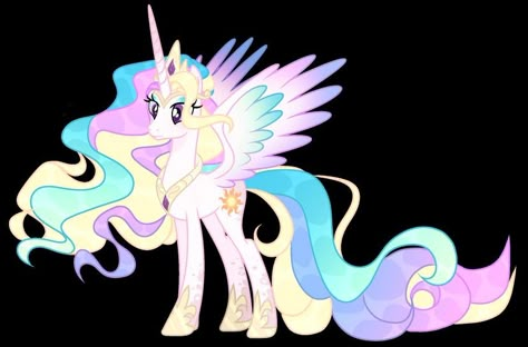 Celestia Mlp Redesign, Mlp Celestia Redesign, Celestia Redesign, Mlp Base Alicorn, Mlp Celestia, Mlp Redesigns, Pony Cartoon, Pony Creator, Celestia And Luna