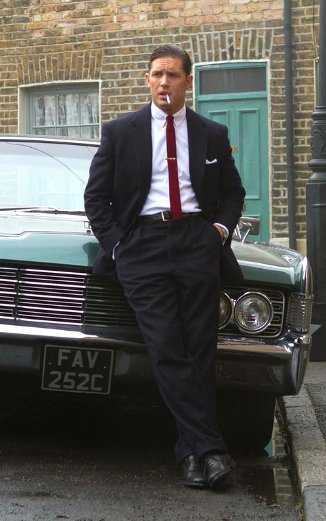 “ With his swept-back hair, shining eyes and full, sensual lips, Hardy as Reggie is silk and steel, dazzling to behold. ” - Tom Hardy as Reggie Kray, described by Total Film. Photo from here. Legend 2015, Tom Hardy Legend, Don Vito Corleone, Swept Back Hair, See Movie, Thomas Hardy, The Perfect Guy, Tom Hardy, Browning