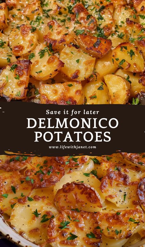 Delmonico Potatoes Recipe Casserole Recipes For Dinner Potato, Potatoes Delmonico Recipe, Tri Colored Potatoes Recipes, Yukon Gold Potato Recipe Crockpot, Company Potatoes Casserole, What To Make With Canned Potatoes, Best Thanksgiving Potatoes, Mississippi Potato Casserole, Potatoes For A Party