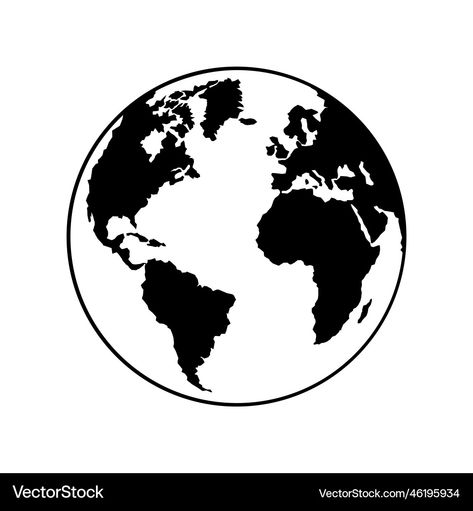 Earth Graphic Design, World Map Template, Earth Graphic, Earth Tattoo, Earth Logo, Visual Literacy, Globe Logo, Map Template, Globe Icon