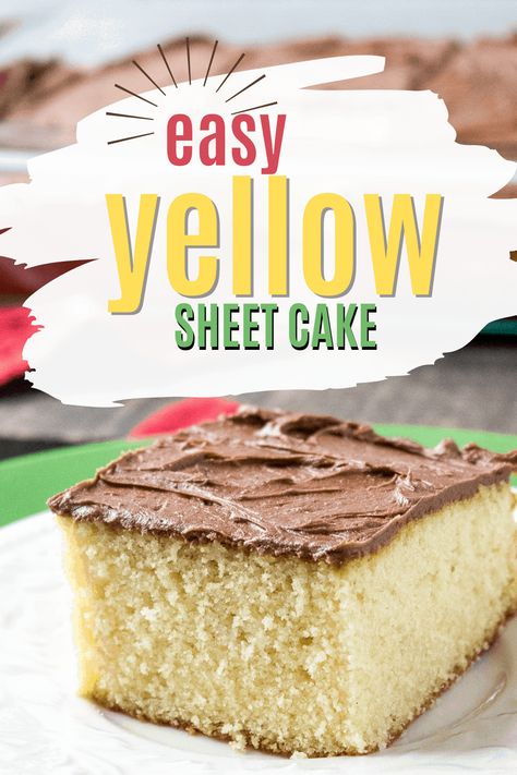 Yellow Cake Recipe Divas Can Cook, Sheet Cake Yellow, Simple Yellow Cake Recipe, Yellow Texas Sheet Cake, Yellow Sheet Cake Recipe, Homemade Yellow Cake Recipe, Simple Yellow Cake, Yellow Sheet Cake, Homemade Yellow Cake