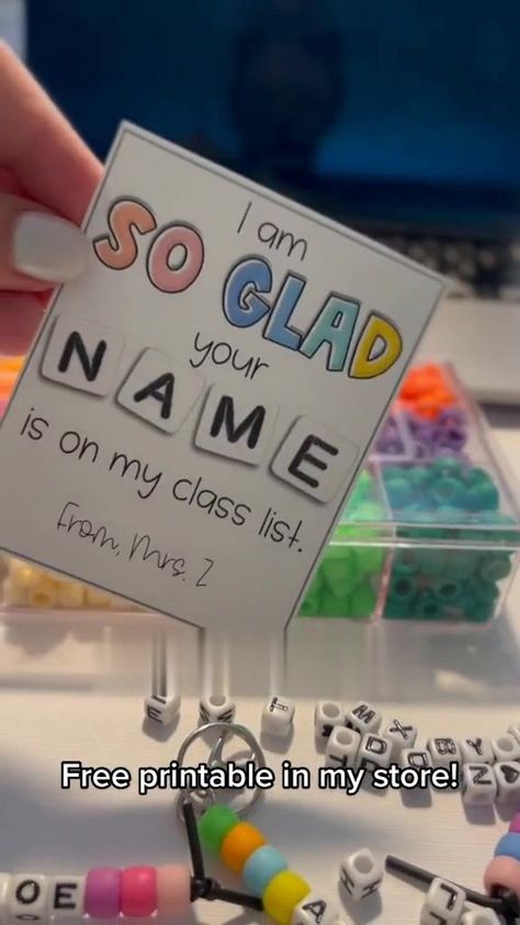 I’m So Glad Your Name Is On My Class List, Im So Glad Your Name Is On My Class List, Beginning Of The Year Gifts For Students, Meet The Teacher Gifts For Students, Gift From Teacher To Students, Open House Gifts For Students, Classroom 2023, Teaching Classroom Management, Class List