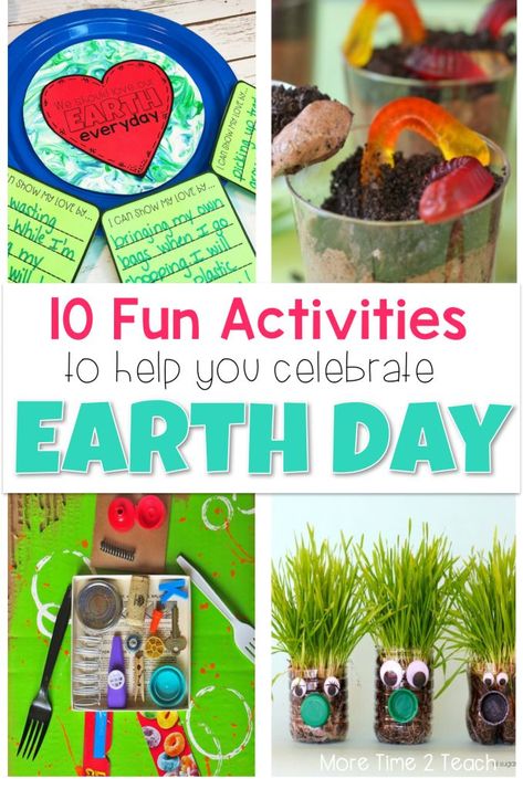 Earth Day Ideas, Earth Day Games, Earth Day Worksheets, Earth Week, Earth Day Projects, Earth Day Crafts, Earth Day Activities, Activity Days, Stem Activities