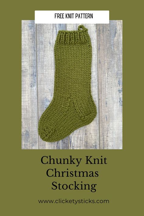 Hand Knit Christmas Stocking Patterns, Knitting Pattern For Christmas Stocking, Knitting Patterns Free Christmas Stocking, Chunky Knit Stocking Pattern Free, Free Knitting Pattern For Christmas Stocking, Knitted Christmas Stockings Ideas, Knitted Xmas Stockings Free Pattern, Chunky Stocking Pattern, Free Knitting Pattern Christmas Stocking