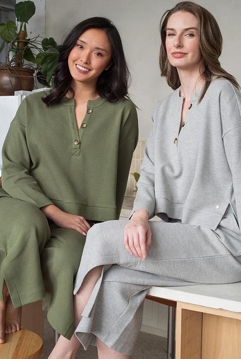 LATTELOVE sleepwear & loungewear Fall/Winter 2024 Restful Canvases Collection as featured on Lingerie Briefs Smart Loungewear, Cosy Pajamas, Winter Homewear, Hydrocolloid Patches, Treatments For Acne, Winter Sleepwear, Anti Aging Face Serum, Classic Pajamas, Benzoyl Peroxide