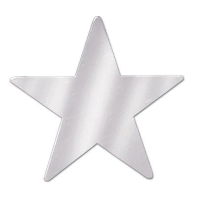 The Holiday Aisle 12 Piece Metallic Star Wall Décor Set (Set of 12) Finish: Silver