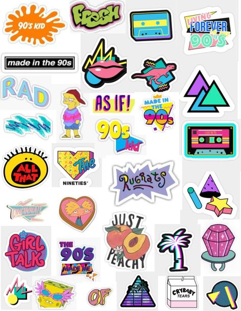 90s stickers for edits, overlays, red bubble, rugrats, 90s baby, 90's 1990's bright, vibrant, fun mtv rugrats fresh shapes retro vintage aesthetic tumblr stickers Sticker Shapes, Bright Stickers, 90s Doodles, 90s Drawings, 90s Stickers Aesthetic, 90s Aesthetic Stickers, 2000s Aesthetic Stickers, 90s Stickers, 80s Stickers